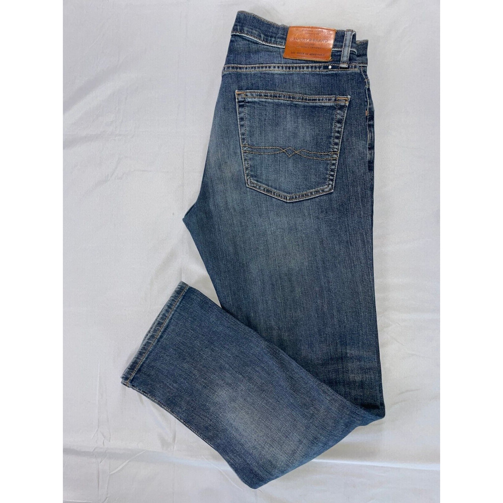 Lucky Brand 221 Straight Stretch Denim Jeans. Perfectly Broken In, Men's 32X30.